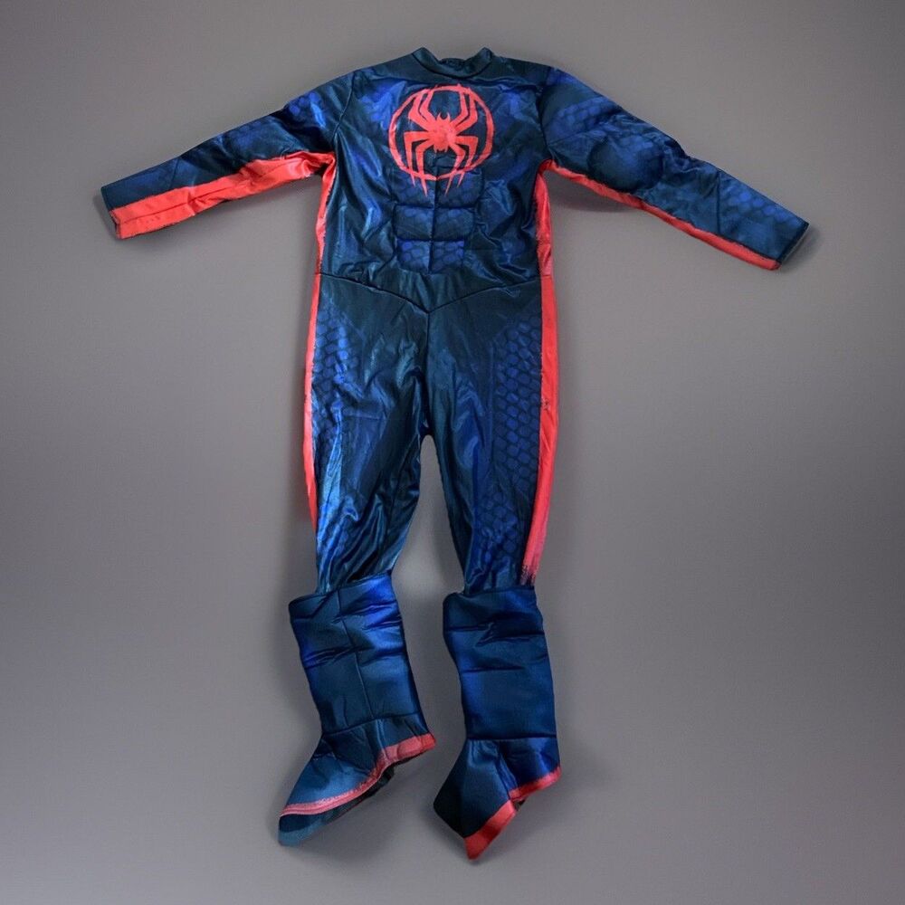 Across the Spider-Verse Miles Morales Kid's Spiderman Costume M 8-10